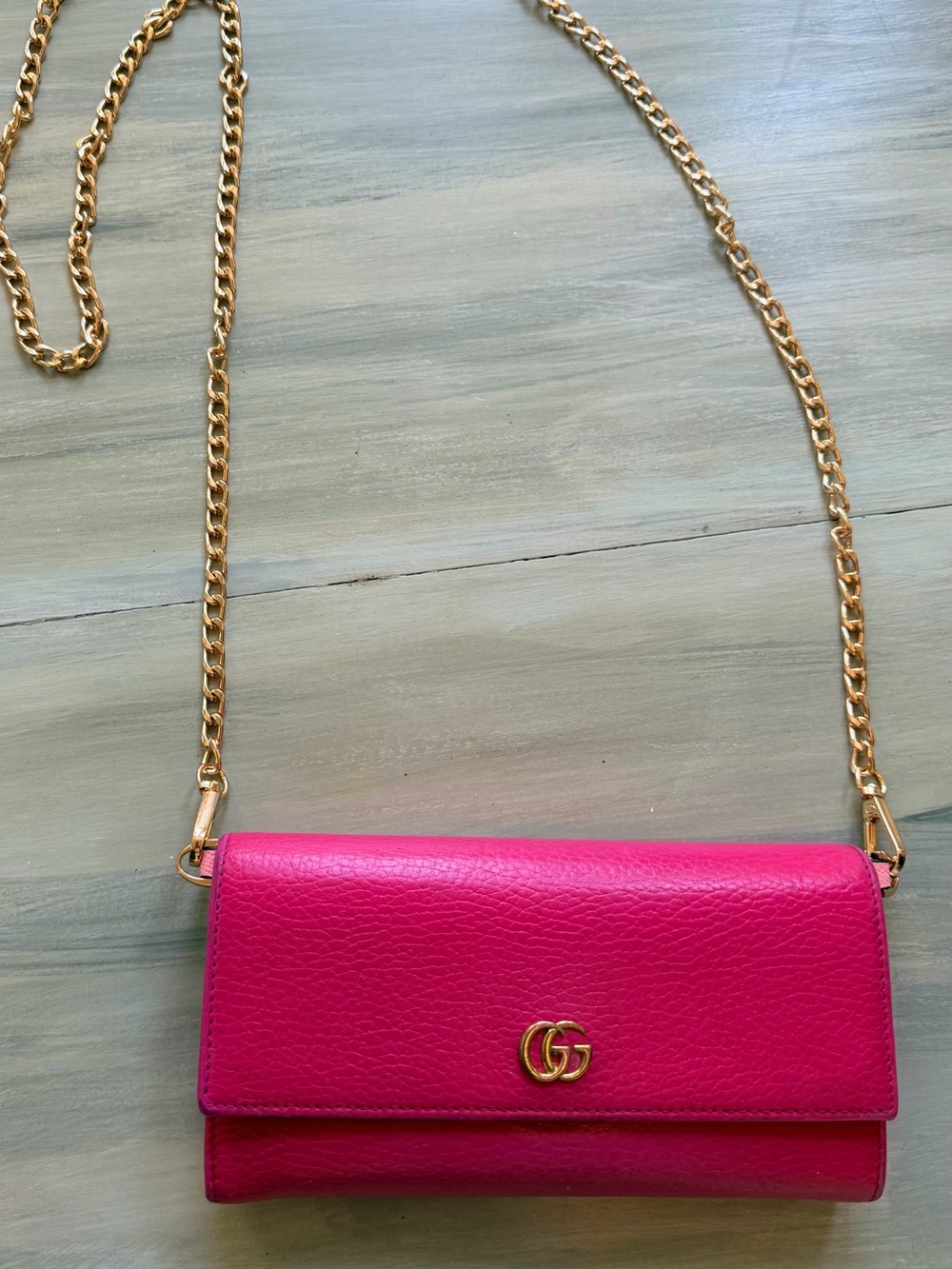 Gucci GG Marmont Continental Wallet Clutch Bag pebbled leather Full inclusion!